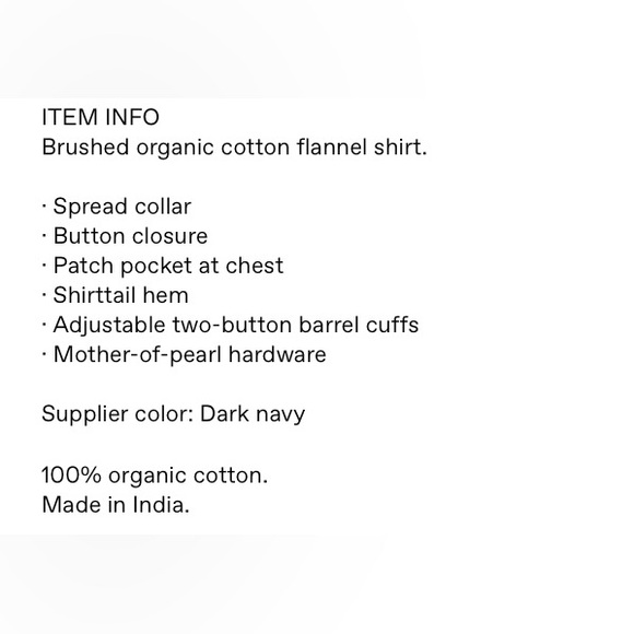 Norse Projects Navy Anton Oxford shirt. Size Medium - Picture 8 of 8